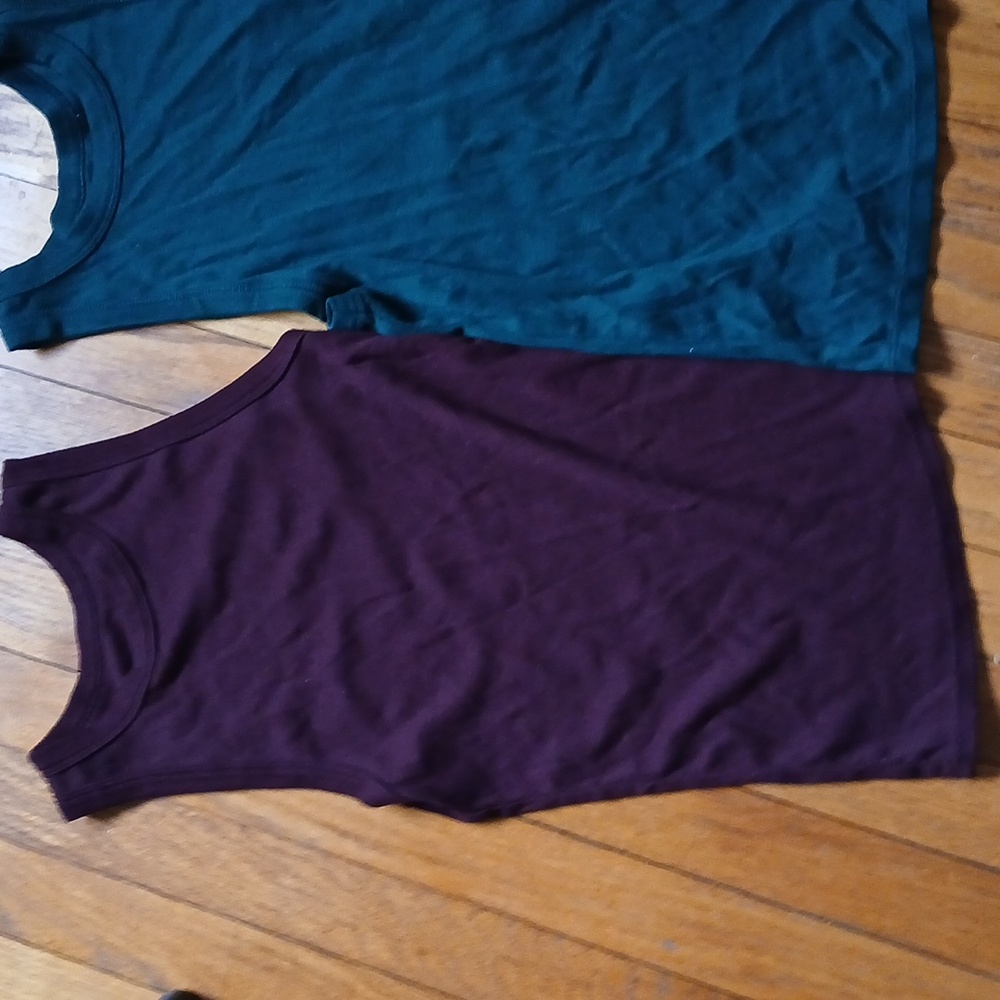 A New Day Ribbed Tank Set of Four ■ Size M Jewel Tones - Picture 4 of 7